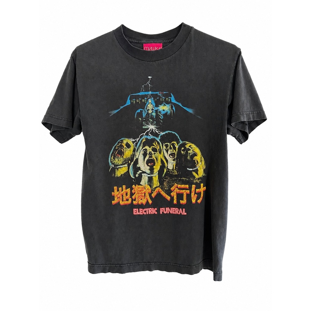 Mishka Electric Funeral Motel Hell Horror Graphic Tee Small Unisex